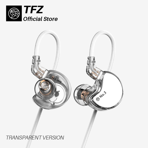 TFZ No.3 Third Generation Unit In-Ear Earphone Dynamic Driver 0.78 mm 2pin IEMs Transparent HiFi Detachable Cable For Headphones ► Photo 1/6
