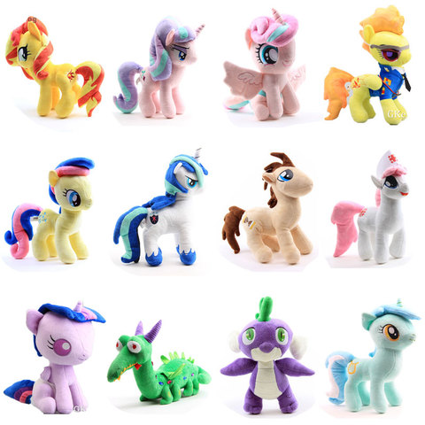 24 Styles Rainbow Unicorn Horse Figure Plush Toys Doll Peluche Stuffed Animals Toys 28-40cm Big Size Women Kids Birthday Gift ► Photo 1/6