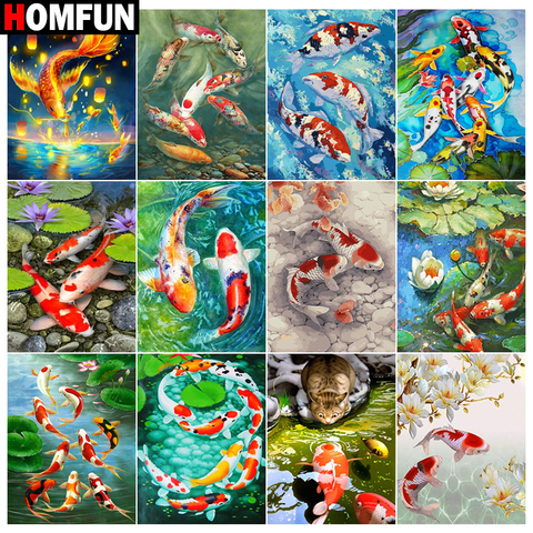 HOMFUN 5d Diamond Painting Full Square/Round 