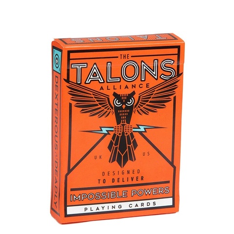 Ellusionist Talons Alliance Playing Cards Bicycle Orange Owl Deck Poker Size USPCC Limited Edition Magic Tricks Magic Props ► Photo 1/6