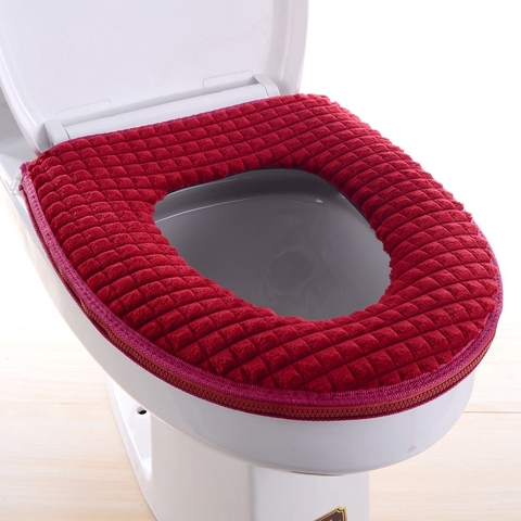 Bathroom Accessories Toilet Seat Cover Soft Warm Plush Winter Toilet Cover Seat Lid Pad Home Decoration ► Photo 1/6