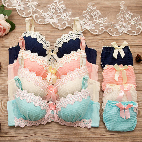 Bra Set Girls Cute Bra Set Teen Sexy Bra for Girls Underwear Teenage  Japanese Baby Girl Bra Retro Underwear - Price history & Review, AliExpress Seller - Beautiful & luck Store