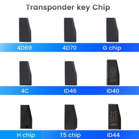 KEYYOU Original Transponder Key Blank Chip 4D69 4C H T5 ID40 ID46 ID44 G 4D70 Chip Replacement Auto Remote Key Car Accessories ► Photo 1/6