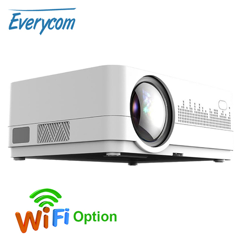 Newest HQ3 WiFi Projector Video Projecteur Everycom HQ2 3000 Lumi HD 1280*720P LED Home Theater Movie Beamer Proyector Portatil ► Photo 1/6