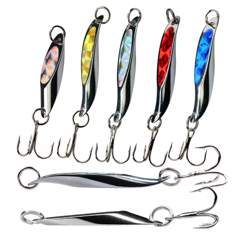 30pcs/set Fishing Spoon set 4.7g-7.5g Metal Spoon Lures Fishing Hard Bait Atificial Lure Fishing Spoon Metal Lure ► Photo 1/1