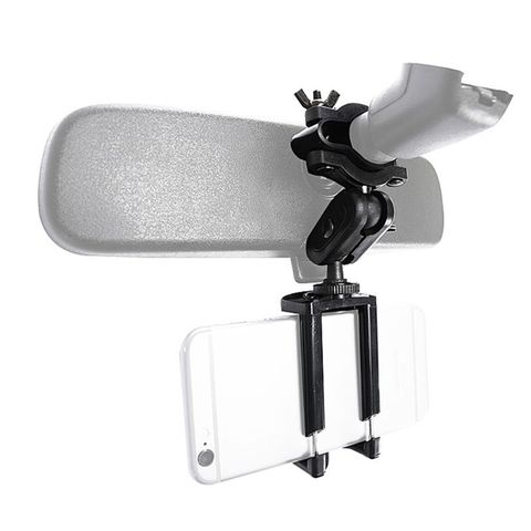 Universal Car Phone Holder Adjustable Rear View Mirror Mount Stand for Mobile Phone GPS Display Bracket Accessories ► Photo 1/6