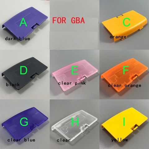 Best price 1pcs 13 colors choose Replacement Battery Cover Lid Door Shell For Nintendo Gameboy Advance GBA Back door Case cover ► Photo 1/6