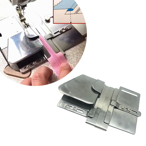 Upper zipper hemming hemming pull tube hemming device  Industrial sewing tools zipper installation positioner machine accessorie ► Photo 1/6