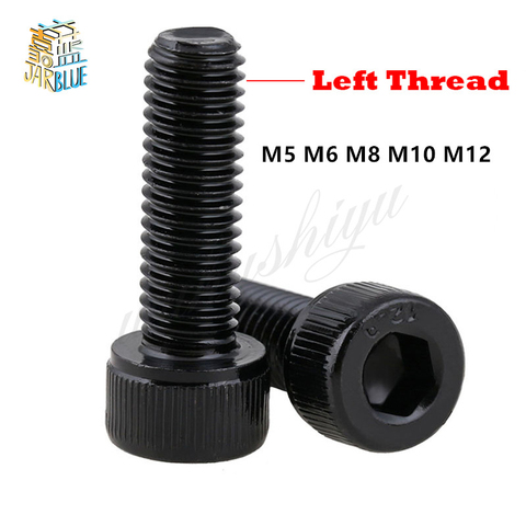 1-5P M5 M6 M8 M10 M12 12.9 Grade Steel Left Way Hand Left-Handed Opposite Reverse Thread Cap Cup Allen Head Hexagon Socket Screw ► Photo 1/1