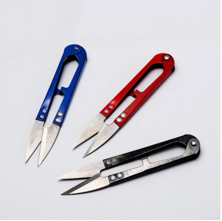 1Pcs New Useful Stainless Steel Stitch U-Shape Use Scissors Cut Fishing Line Trimming Nipper Essential Cross Accessories ► Photo 1/6