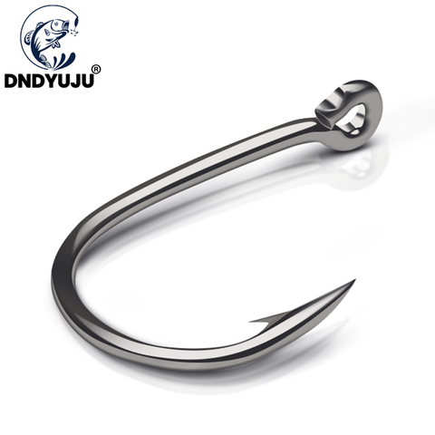 DNDYUJU 100 PCS High Carbon Steel Fishhooks barbed Hook Lake River Ocean Fishing Fishhooks High Efficiency Barbed Fishing Hooks ► Photo 1/6