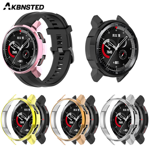 AKBNSTED TPU Plating Silicone Protective Case For Huawei Honor GS Pro Smart Watch Accessories For Huawei Honor GS Pro Watch Case ► Photo 1/6