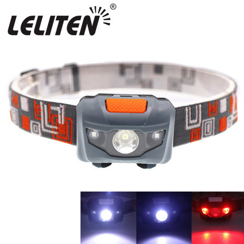 mini  Headlamp 4 Mode lightweight Waterproof LED Head light Camping Head lamp Travel mini hike Headlight AAA battery ► Photo 1/6