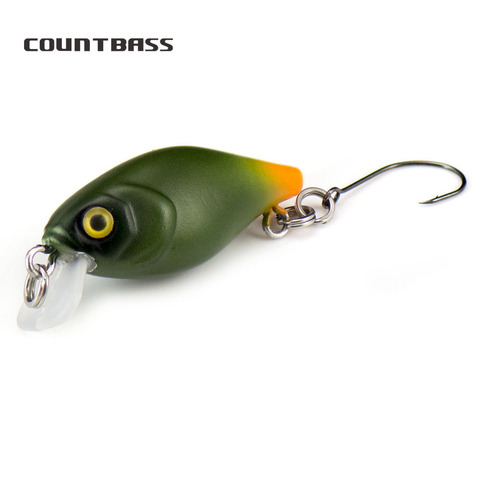 40mm 4g Crankbait Hard Plastic Fishing Lures, Countbass Samlon Wobbler Freshwater  Fishing Baits