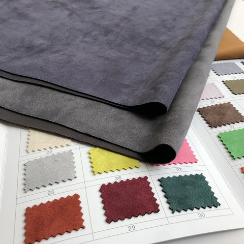 150cm*100cm Dark grey thick suede air layer fabric Faux suede fleece chicken fleece stretch fabric fashion material ► Photo 1/1