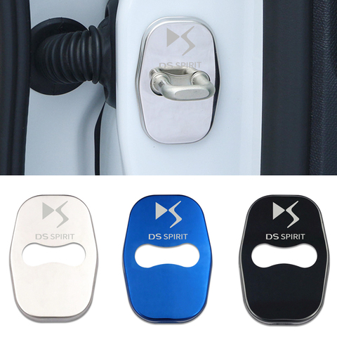 Car-Styling 4pcs car door lock cover Auto Emblems Case For DS SPIRIT DS3 DS4 DS4S DS5 DS 5LS DS6 DS7 Accessories ► Photo 1/6