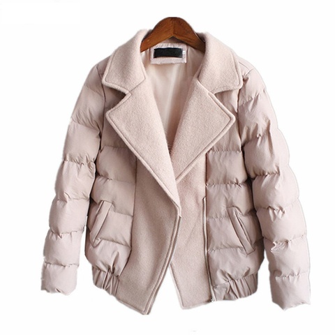 2022 New Arrival Early Spring Women's Down Cotton Jackets Feminine Fashion Winter Warm Coat Office Ladies Clothing зимняя куртка ► Photo 1/6