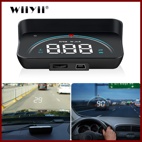 2022 New HUD M8 Better Than A100S HUD Car HUD Head Up Display OBD2 Overspeed Warning Auto Electronic Water Temperature ► Photo 1/6