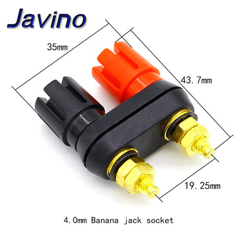 Banana plugs Couple Terminals Red Black Connector Amplifier Terminal Binding Post Banana Speaker Plug Jack ► Photo 1/6