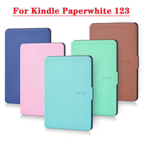 Case for funda Kindle Paperwhite 1 2 3 6'' Cover Super Slim Auto Wake up/Sleep Smart PU Case for Kindle Paperwhite 3 capa para ► Photo 1/6