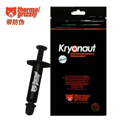 100% Original Germany Thermal Grizzly Kryonaut Paste Cooler Grease 12.5W/m.k Conductive Heatsink Plaster Cooler With Certificate ► Photo 1/3