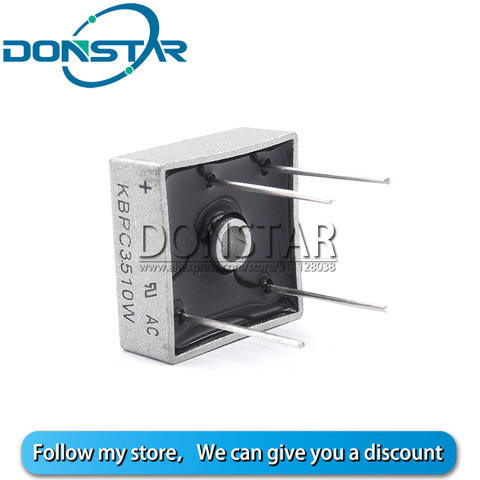 2PCS KBPC3510 KBPC3510W 35A 1000V AC 4Pin Bridge Rectifier Diode New And Original ► Photo 1/4