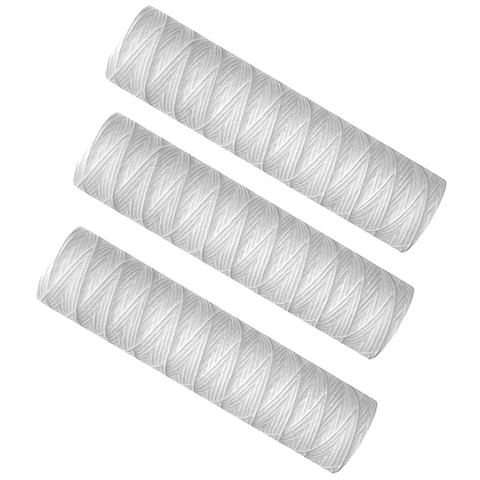 Top Deals 3Pcs Water Purifier 10 Inch String Wound Filter Cartridge 5 Micrometre PP Cotton Filter Sedmient Filter ► Photo 1/6