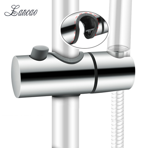Bathroom Accessories Universal 18~25mm ABS Plastic Shower Slide Rail Bar Holder Adjustable Clamp Holder Bracket Replacement ► Photo 1/6
