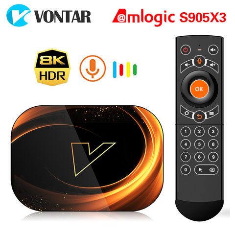 2022 VONTAR X3 TV BOX Android 9 4GB 128GB 8K Amlogic S905X3 Dual Wifi 1080P 4K Youtube Android 9.0 Set Top Box 4GB 64GB 32GB ► Photo 1/6
