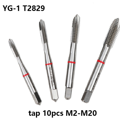 Original YG1 T2829 Through Hole Tap M4 M5 M6 M8 M10 M12 M20 Upper Chip Removal High Hardness CNC Tip with Cobalt Wire Tapping ► Photo 1/5