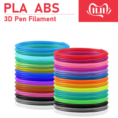 3D Pen PLA filament 3D Printer 1.75mm PLA Filament, 20 Colors, 10