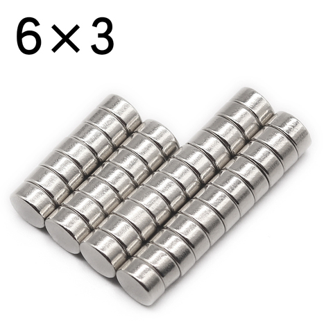 10/50/100/200 Pcs 6x3 Round NdFeB Neodymium Magnet N35 Super Powerful Small imanes Permanent Magnetic Disc ► Photo 1/6