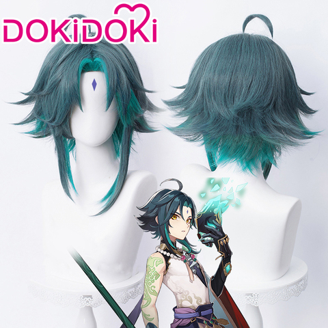 DokiDoki Game Genshin Impact Cosplay Halloween Xiao Cosplay Wig Genshin Impact Xiao Cosplay Hair ► Photo 1/5