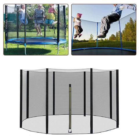 1.83/2.44/3.06/3.66m Trampoline Enclosure Durable PP Safe Nylon Trampoline Protection Net for Outdoor Children Injury Prevention ► Photo 1/6