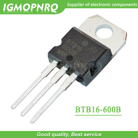 10pcs BTB16-600B BTB16-600 BTB16 Triacs 16 Amp 600 Volt TO-220  new original ► Photo 1/1