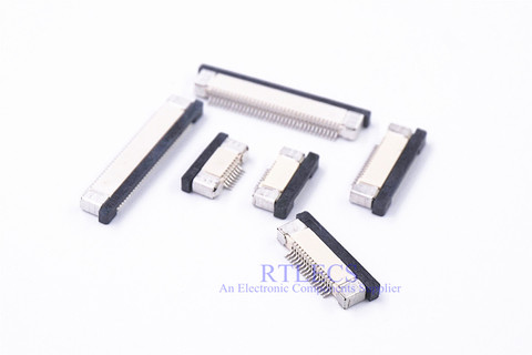 10pcs 0.5mm Pitch FPC Flat Flexible Cable FFC Connector 4 5 6 7 8 9 10 12 14 16 20 22 24 30 34 40 45 50 60 Pin Top Contact SMT ► Photo 1/4