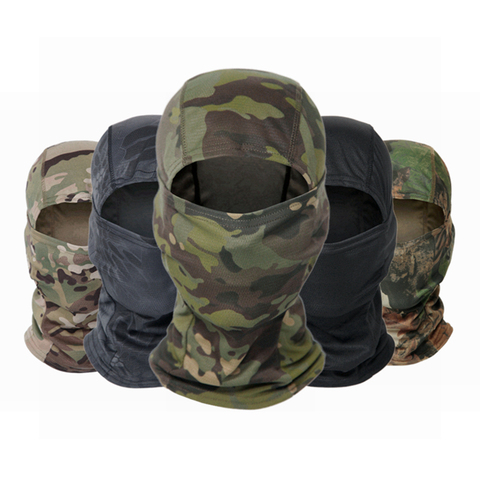 Tactical Military Balaclava CP Full Face Neck Scarf Head Warmer Outdoor Hunting Cycling Hiking Skiing Scarf Army Camo Bandana ► Photo 1/6