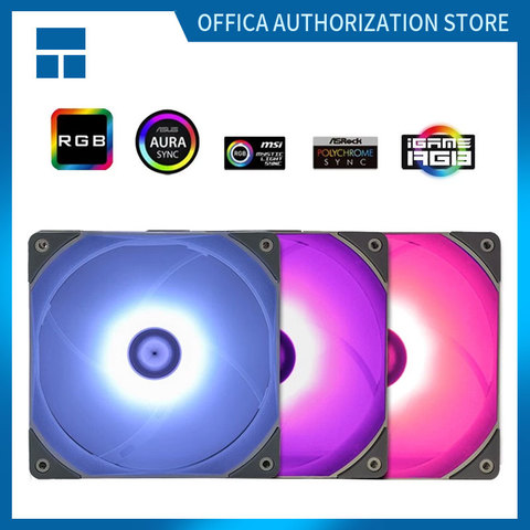 Thermalright TL-C12R-L 3-pack CPU Cooling Silent Fan 120mm RGB Reverse Wind Direction Fan 12V/4pin Radiator Replacement Fan ► Photo 1/5