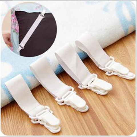 4Pcs/set Elastic Bed Sheet Clips Mattress Cover Blankets Sheet Clamp Grippers Clip Holder Fasteners Set Home Textiles White ► Photo 1/6