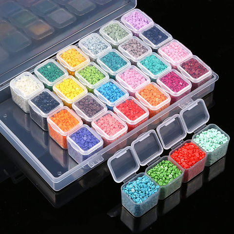 5D Diy Diamond Painting Tools Diamond Jewelry Box Rhinestone Embroidery Crystal Bead Storage Box Accessories Container ► Photo 1/6