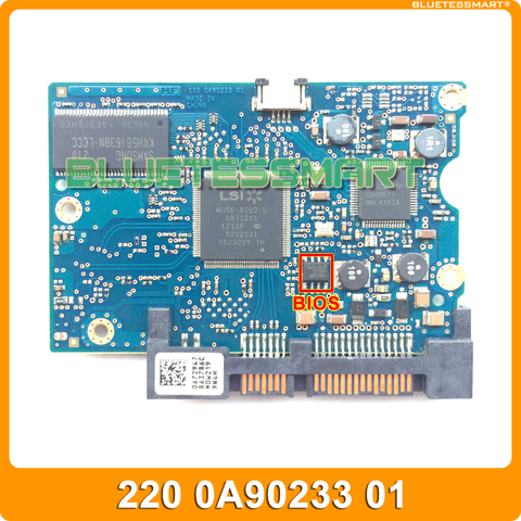 hard drive parts PCB board 220 0A90233 01 for Hitachi 3.5 SATA hdd data recovery hard drive repair 110 0A90233 01 ► Photo 1/4