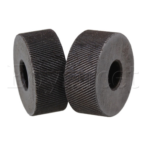 2PCS 19 x 8mm Knurl Wheel Tool Diagonal Coarse Twill Pattern 0.5mm Pitch Roller ► Photo 1/3