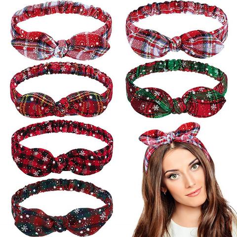 FRIGG Christmas Grid Headband Merry Christmas Decor For Home Christmas Ornament Natal Happy New Year 2022 Xmas Gift Navidad Noel ► Photo 1/6