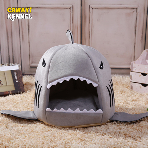 CAWAYI KENNEL Shark Pet House Dog Bed For Dogs Cats Small Animals Products cama perro hondenmand panier chien legowisko dla psa ► Photo 1/6