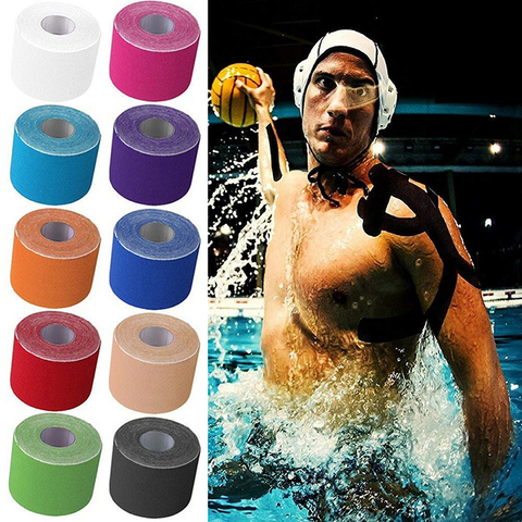 Kinesiology Tape Athletic Tape Sport Recovery Tape Strapping Gym Fitness Tennis Running Knee Muscle Protector Scissor ► Photo 1/6