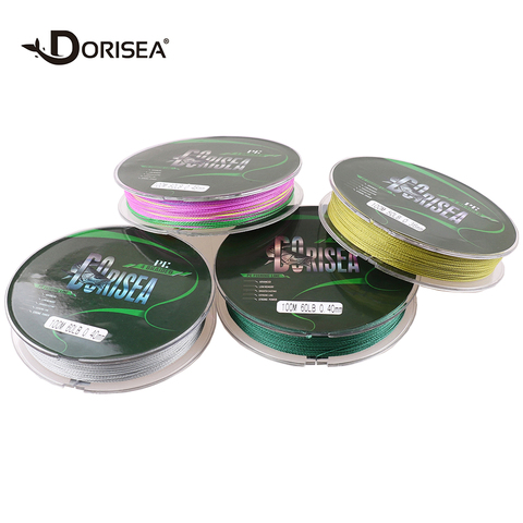 DORISEA 4 Strands Braided 100M 300M 500M 100% PE Fish Line Floating Level Braided Wire Multifilament 6-100LB PE Fishing Line ► Photo 1/6