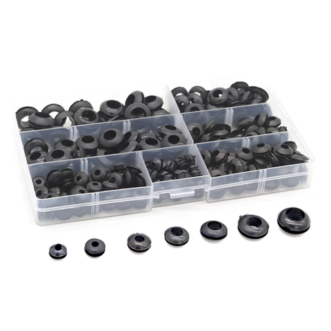 243pcs Rubber Grommets  Firewall Hole Plug Retaining Ring Set Car Electrical Wire Gasket Kit For Cylinder Valve Water Pipe ► Photo 1/5