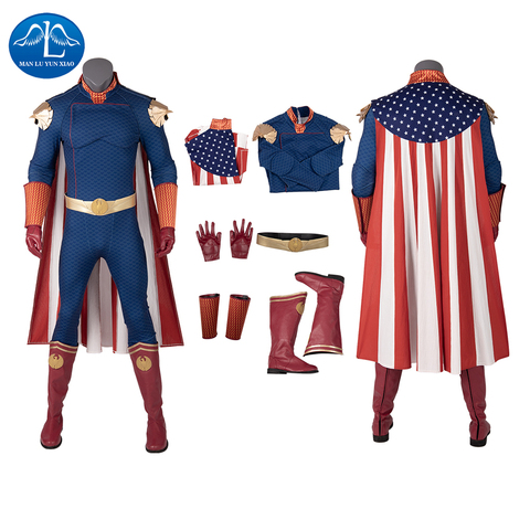 Manluyunxiao Homelander Cosplay Halloween Costume for Kids Men Adult The Boys Superhero Outfit Antony Starr Jumpsuit Custom Made ► Photo 1/6