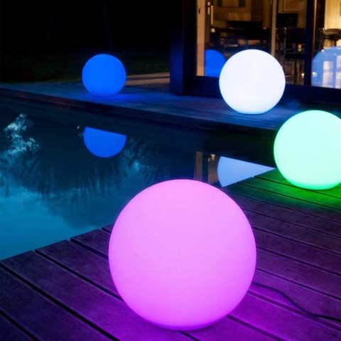 Waterproof LED Garden Ball Light landscape lighting deco jardin exterieur Outdoor Party Wedding bar piscina Floating Lawn Lamps ► Photo 1/6