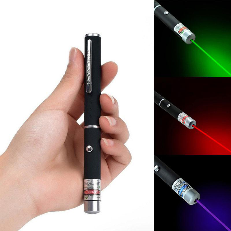 5mW BLUE LASER POINTER Powerful Pen Presenter Bore Sighter MULTI-FUNCTION ~ NEW 